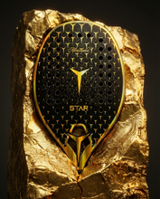 Carregar imagem no visualizador da galeria, Raquete de Beach Tennis Minimalist Star Carbono Dourado 3K 2026