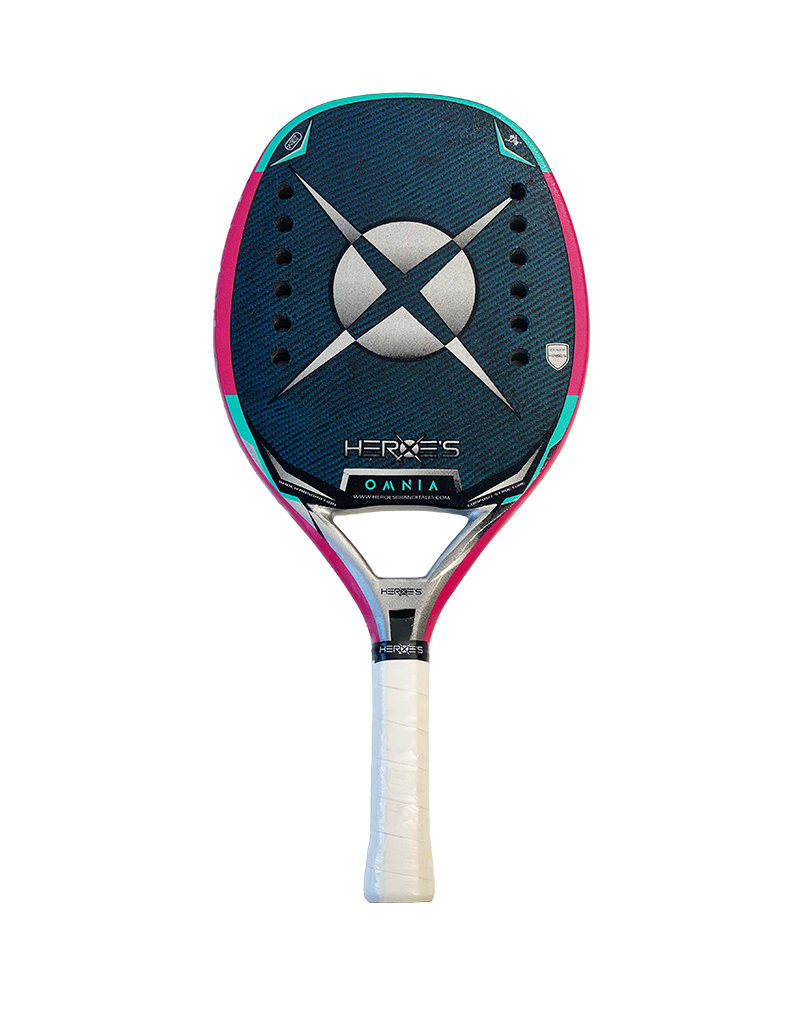 RAQUETE DE BEACH TENNIS HEROES OMNIA COM GLIPPER