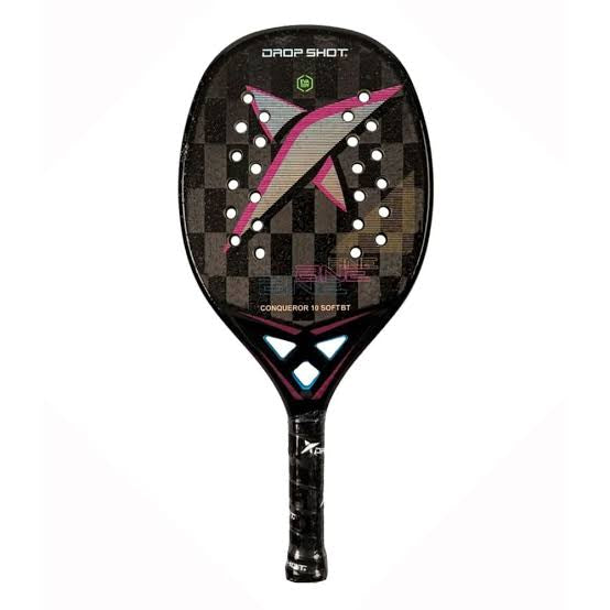 RAQUETE BEACH TENNIS DROP SHOT CONQUEROR SOFT 10.0 BT